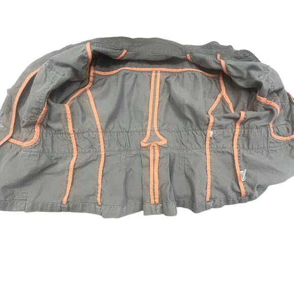 Mossimo  Women's Y2k/  Cargo Fitted Jacket Sz LG  Pockets Button Up - Picture 10 of 13